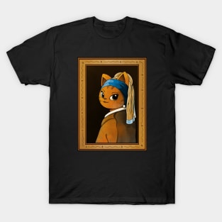 The Cat with the Pearl Earring T-Shirt